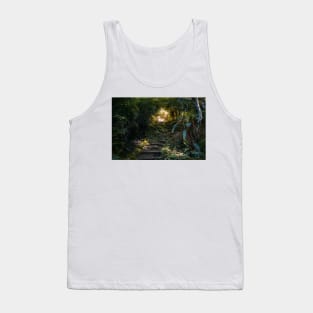 Staircase in a forest Tank Top